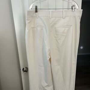 Classic White Women Wide Pants
